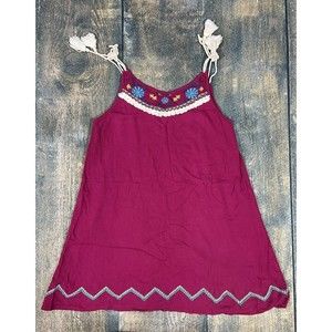 Hayden Girls Size 13/14 Berry Summer Embroidered Tank Tunic!